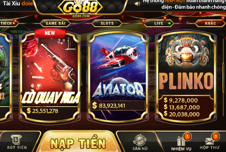 Kho Trò CHơi Game Nhanh Go88 Thiên Đường Giải Trí Tốc Độ Cao Với Phần Thưởng Giá Trị