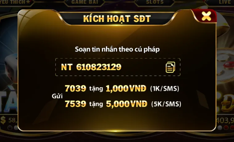 Kích Hoạt Số Điện Thoại Là Phương Thức Bảo Mật Tuyệt Đối Cho Tài Khoản Của Bạn tại Go88