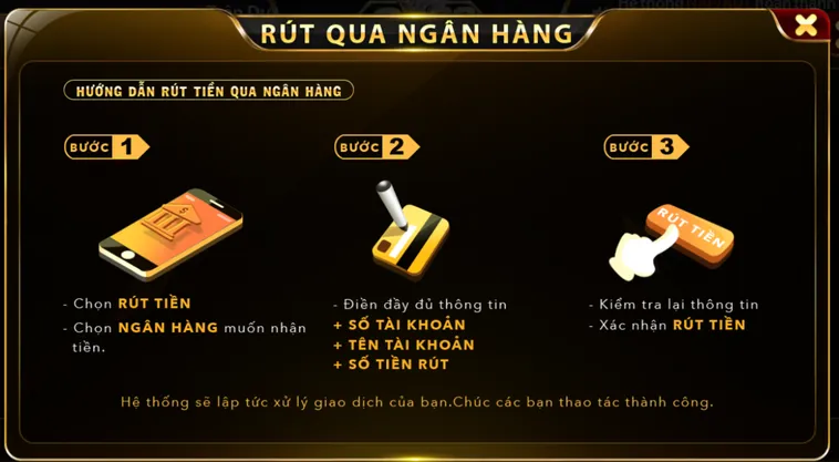 Quy Trình Rút Tiền Bài Bản Qua Ngân Hàng Tại Go88 Nhanh Chóng An Toàn Tuyệt Đối Hiện Nay