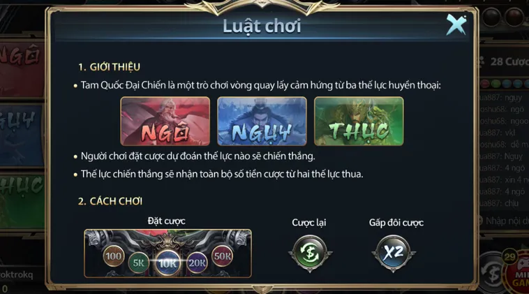 Minigame Tam Quốc Đại Chiến Tại Go88 Siêu Phẩm Đối Kháng Hấp Dẫn Nhất Hiện Nay