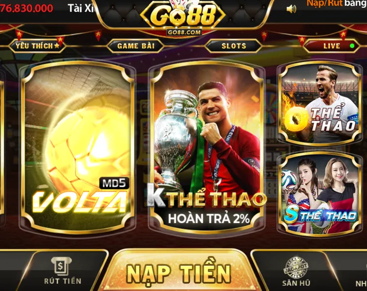 Đa Dạng Các Trò Chơi Cá Cược Tại Sảnh Thể Thao Go88 Đỉnh Cao Với Tỷ Lệ Thắng Cược Khủng