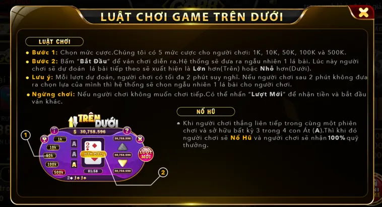 Minigame Trên Dưới Tại Go88 Trải Nghiệm Trò Chơi Giải Trí Tốc Độ Đỉnh Cao