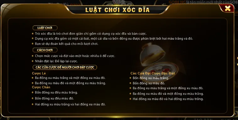 Đỉnh Cao Trải Nghiệm Casino Xóc Đĩa Tại Go88 Thưởng Lớn Uy Tín Nhất